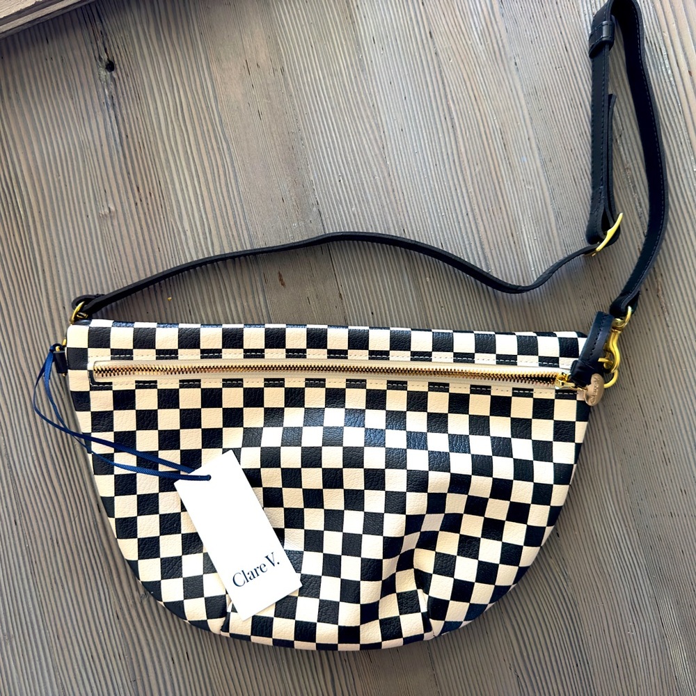 Clare V Grande Fanny - Checkered